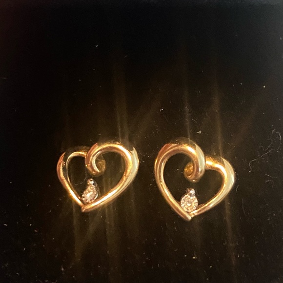 Kay Jewelers Jewelry Kay Jewelers K Gold Heart Diamond Stud